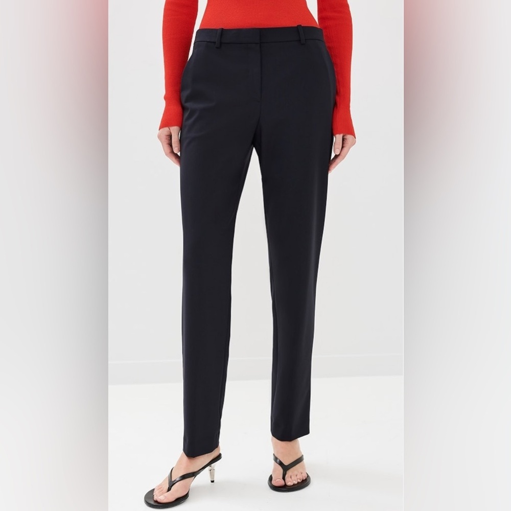 Theory Ibby Full Length Pants Dark Navy
